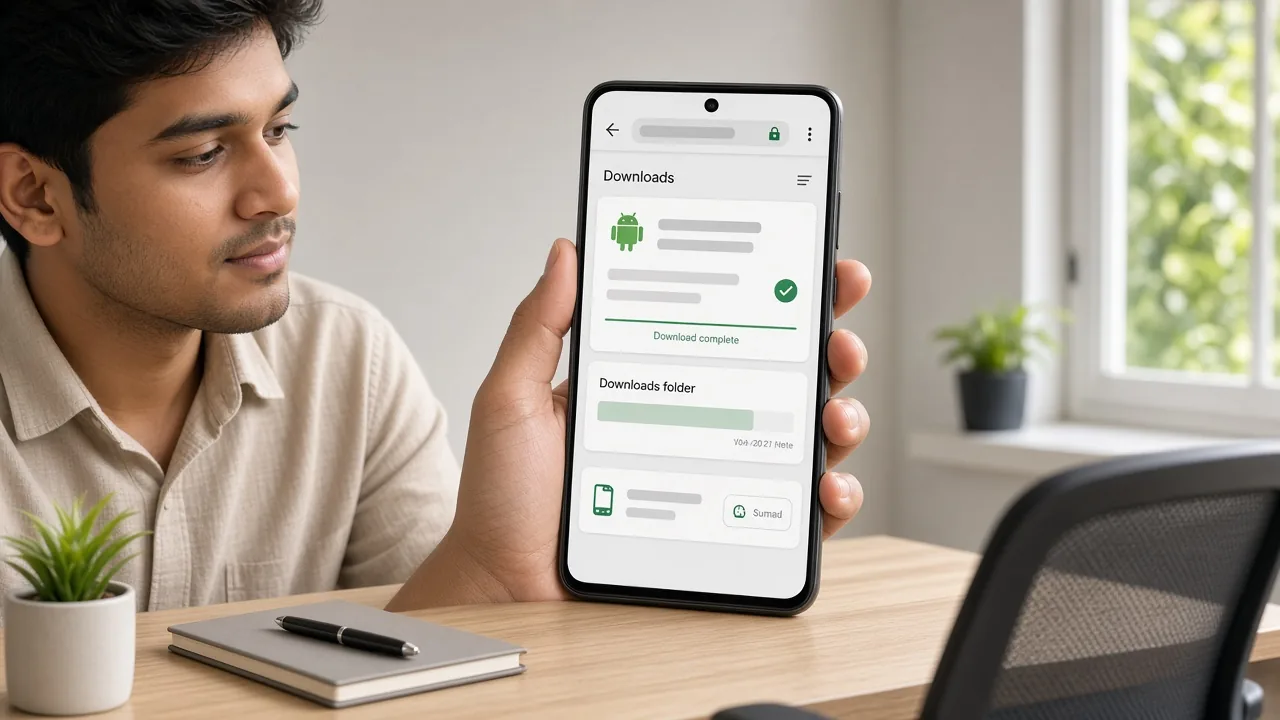Indian user opens Diwa Wow App Download APK on Android