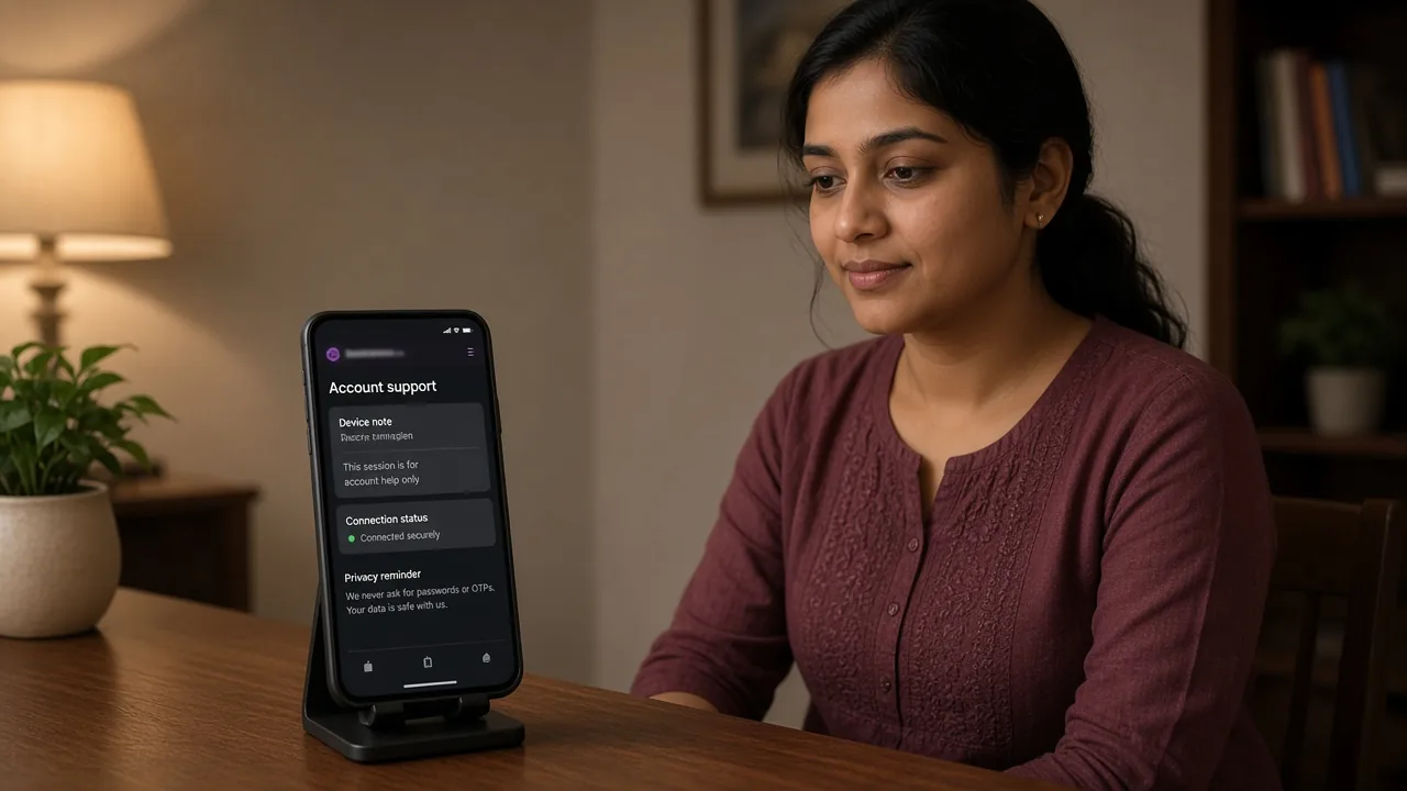 Indian user checks Diwa Wow mobile support options